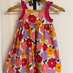 Gymboree Floral Dress with Pink and Orange Blooms